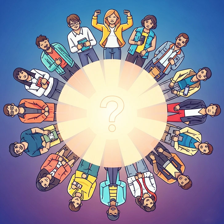 MBTI全16タイプごとの相性診断のイメージイラスト